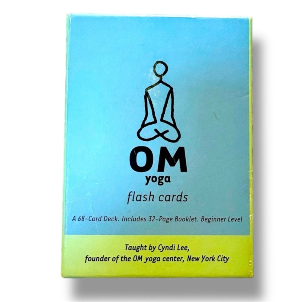 OM Yoga Flash Cards 68 Card Deck With Instruction Booklet By Cyndi Lee